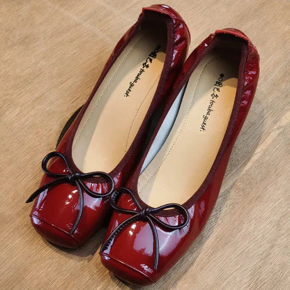 Ballerine talon rouge