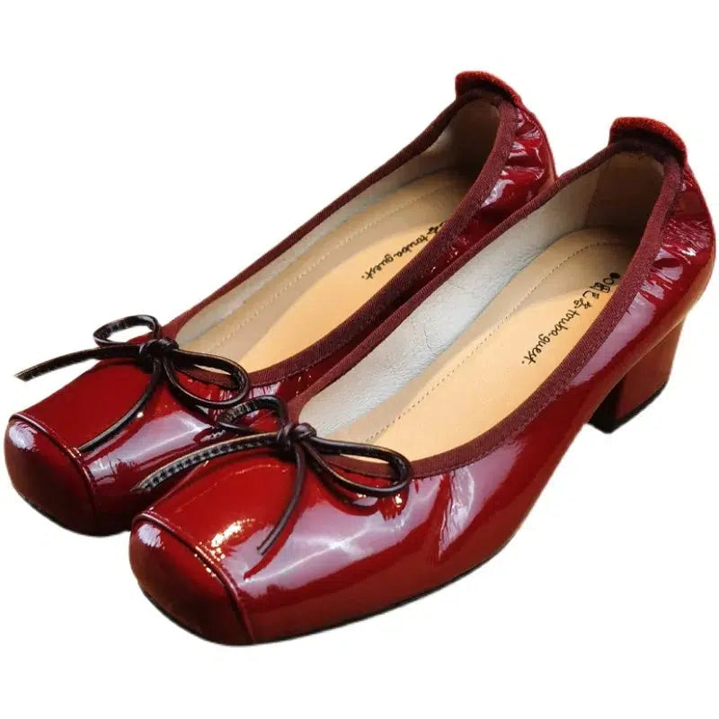 Ballerine talon rouge