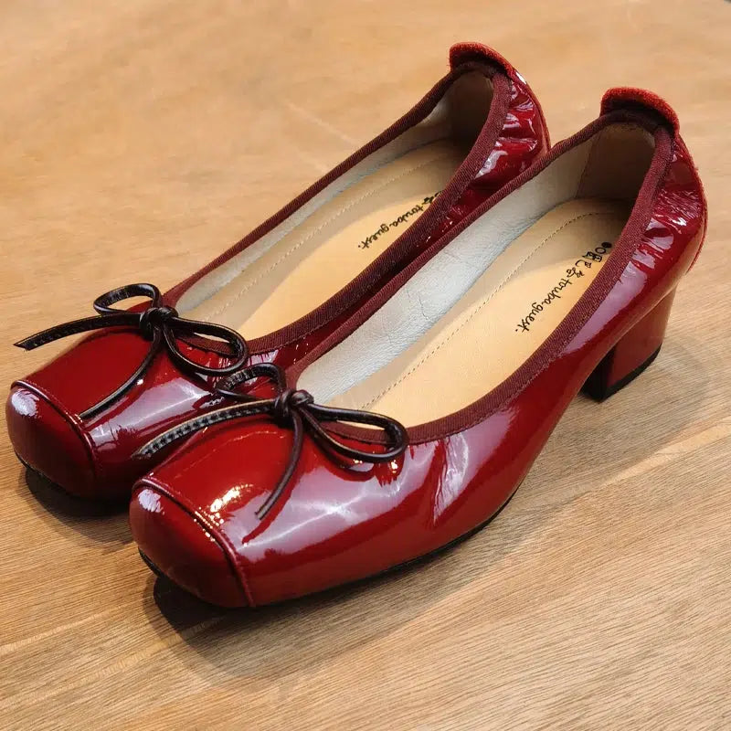 Ballerine talon rouge-Old Money