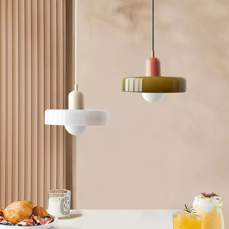 Suspension Bauhaus en Verre - Un Mélange Parfait de Créativité et de Design Moderne