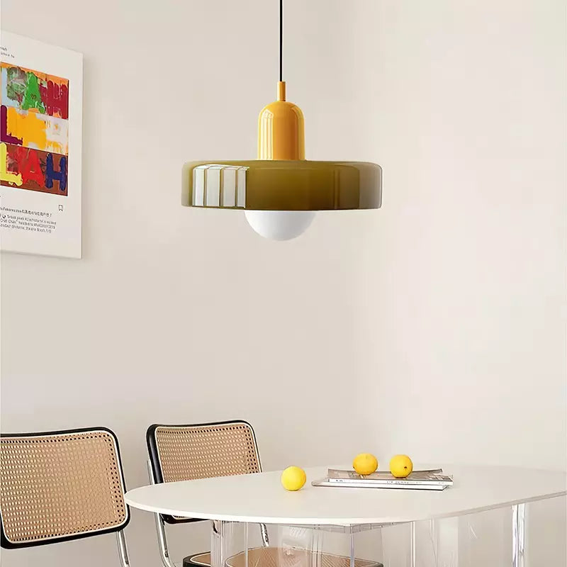 Suspension Bauhaus en Verre - Un Mélange Parfait de Créativité et de Design Moderne
