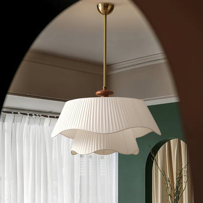 Suspension Bellevue - Lampe Moderne en Métal, Verre et Bois, Design Élégant
