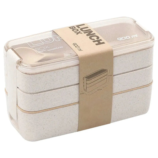 Bento Box Lunch 900ml (Beige)