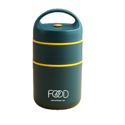 Lunch Box Isotherme Compartimentée Verte