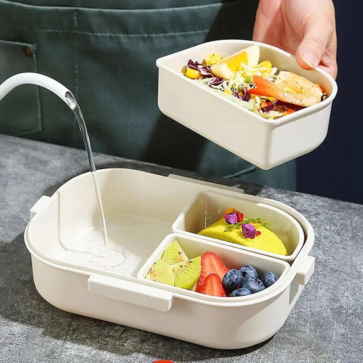 Bento Food Box 3 Compartiments 800ml