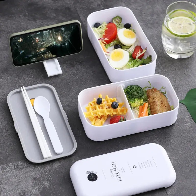 Bento Lunch Box Oranges et Blancs