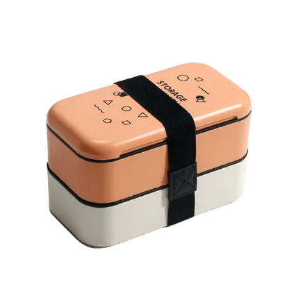 Bento Lunch Box Oranges et Blancs