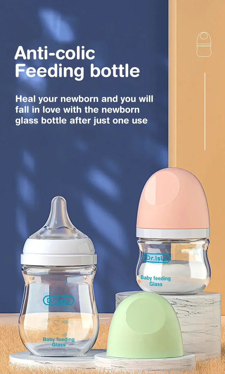 Biberon En Verre Naissance anti-colique 160ML