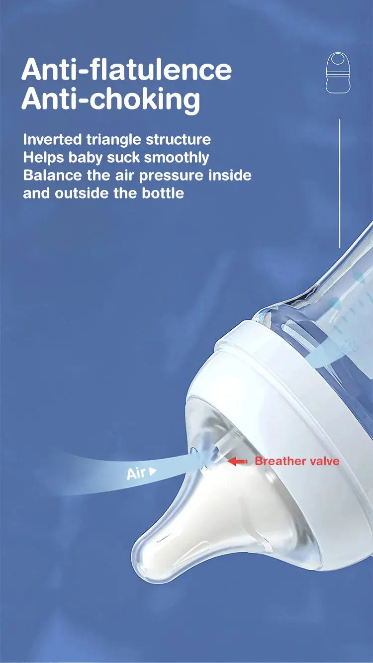 Biberon En Verre Naissance anti-colique 160ML