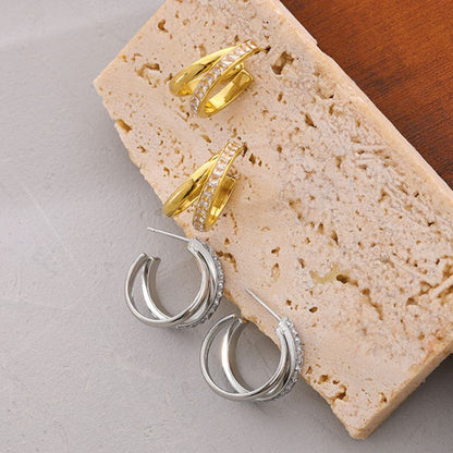 Boucle d Oreille Acier Inoxydable Simple