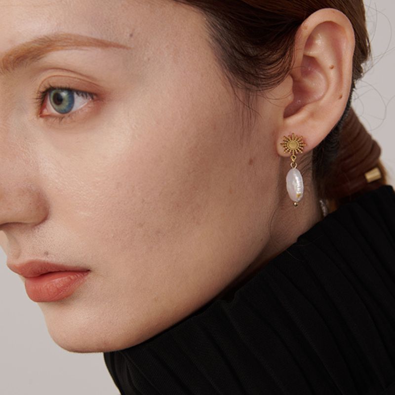 Boucle d Oreille Acier Inoxydable Infinity