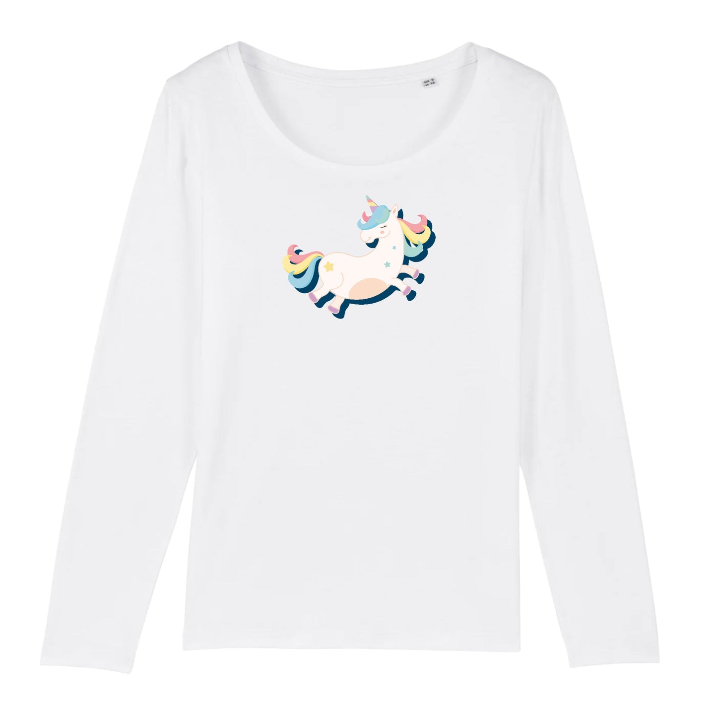 T shirt Manches longues Femme Licorne adorable