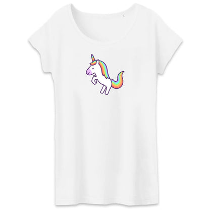 T shirt Femme Licorne blanche