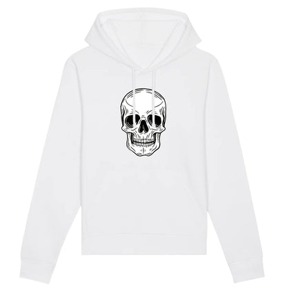 Sweat à capuche Tête de Mort Blanche