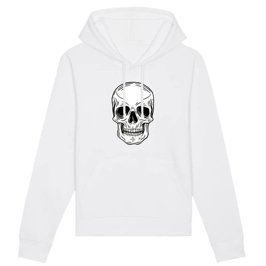 Sweat à capuche Tête de Mort Blanche