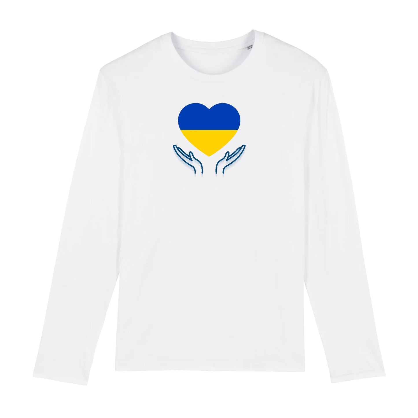 T shirt Manches longues Homme Ukraine Prière pour la Paix