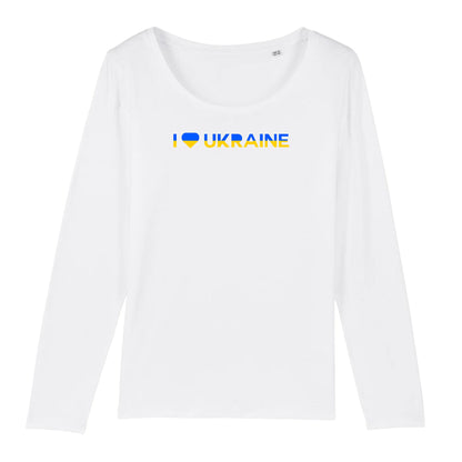 T shirt Manches longues Femme I Love Ukraine