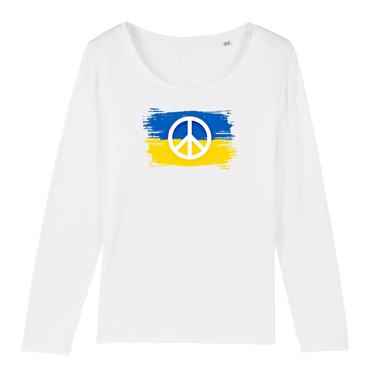 T shirt Manches longues Femme Ukraine Symbole de Paix