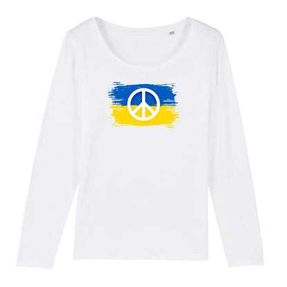 T shirt Manches longues Femme Ukraine Symbole de Paix