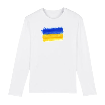 T shirt Manches longues Homme Ukraine Drapeau