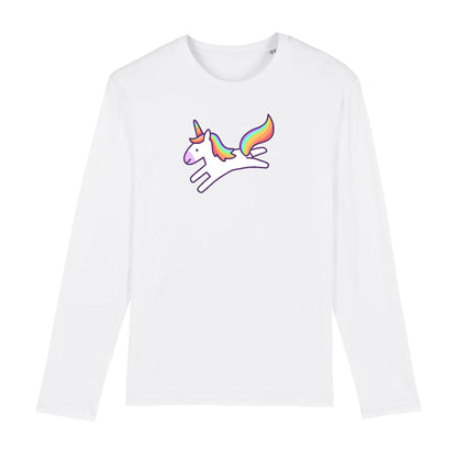 T shirt Manches longues Homme Licorne saute