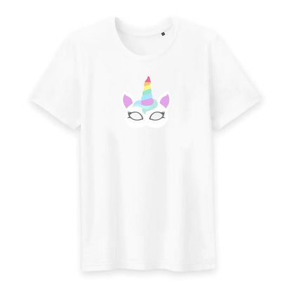 T shirt homme col rond Licorne masque