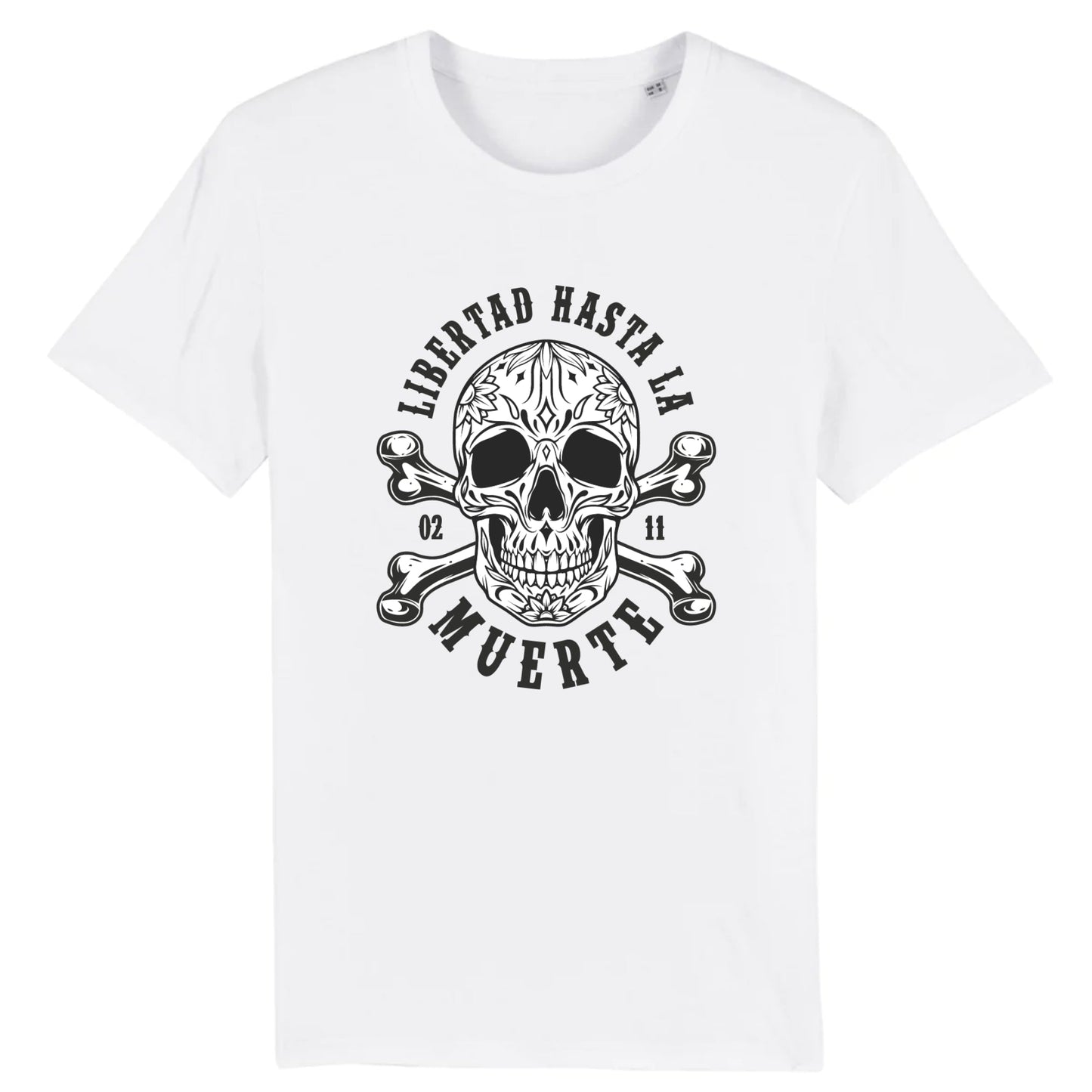 T shirt tete de mort mexicaine libertad