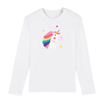 T shirt Manches longues Homme Tête de licorne