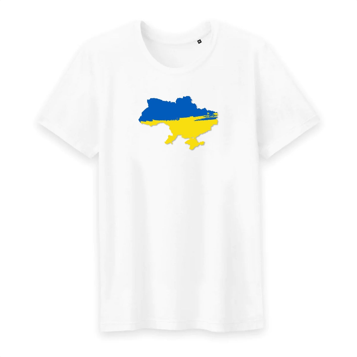 T shirt homme col rond Ukraine carte