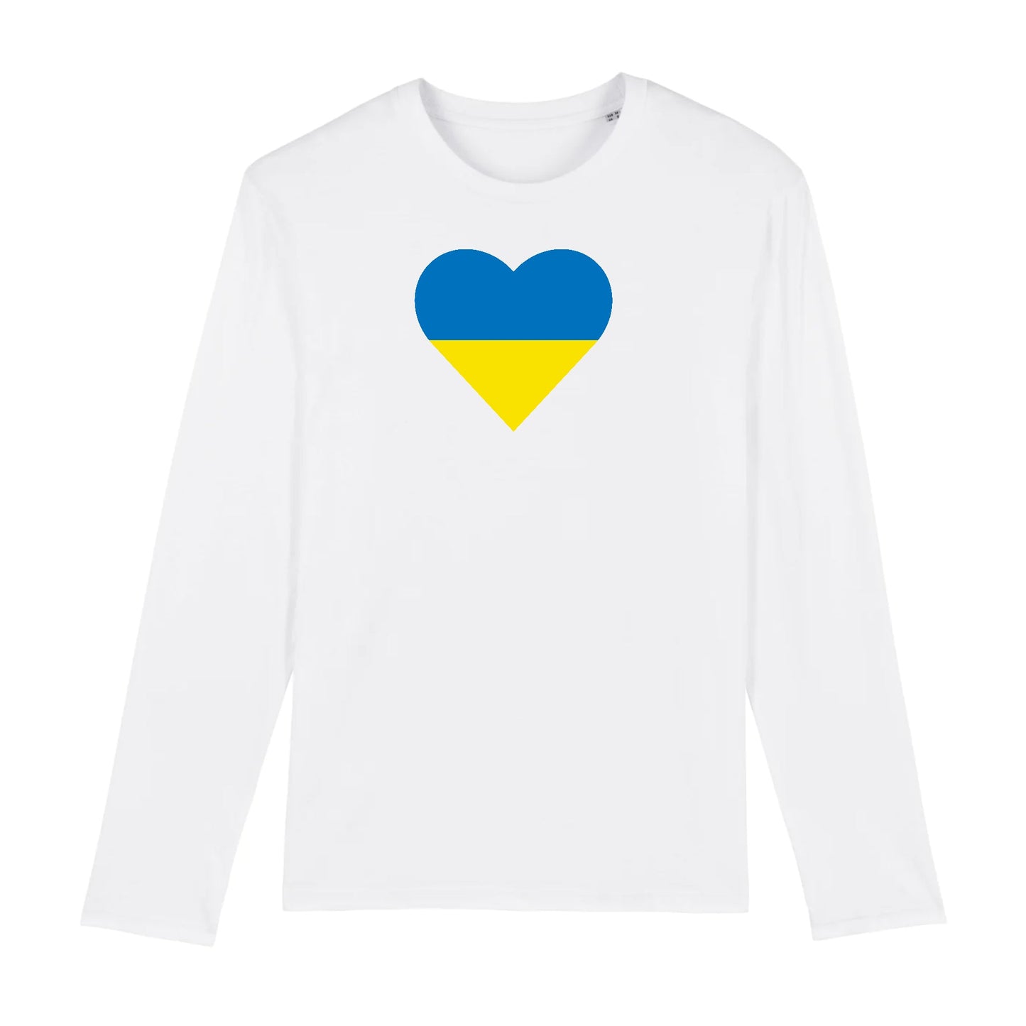 T shirt Manches longues Homme Ukraine Coeur