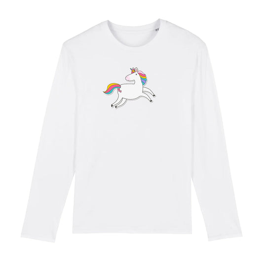 T shirt Manches longues Homme Licorne mignonne