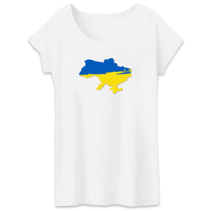 T shirt Femme Ukraine carte
