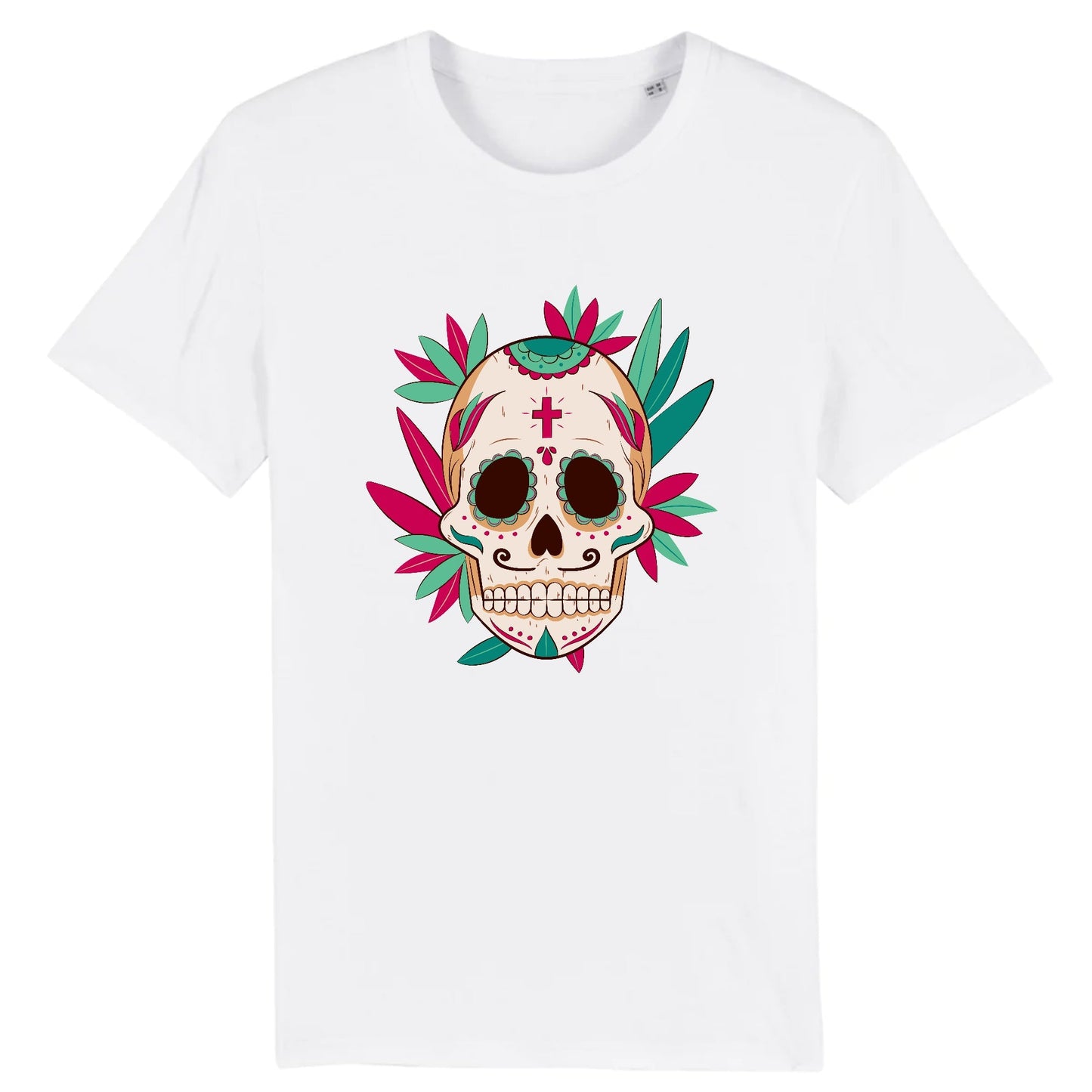 T shirt tete de mort mexicaine eglise