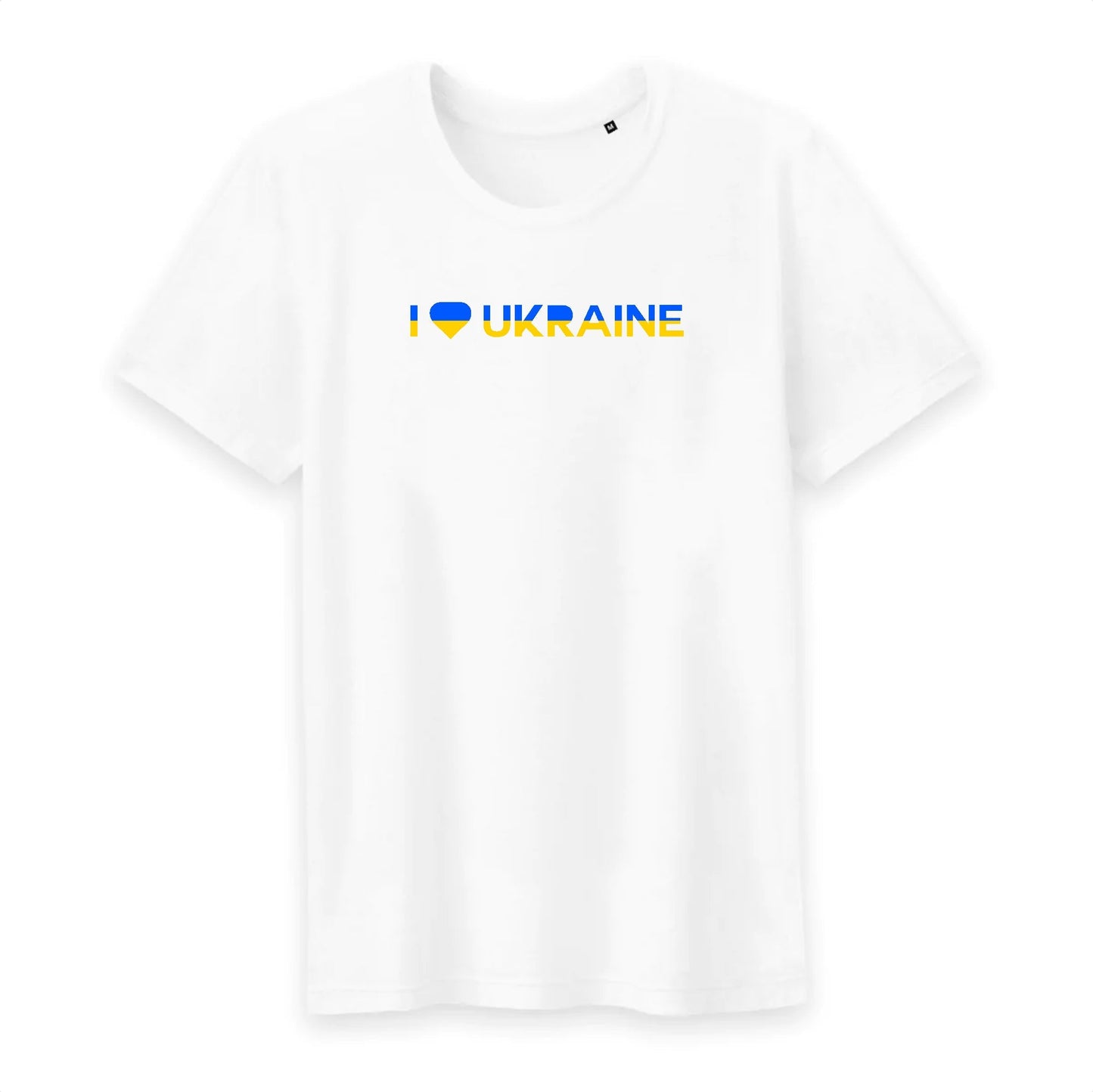 T shirt homme col rond I Love Ukraine