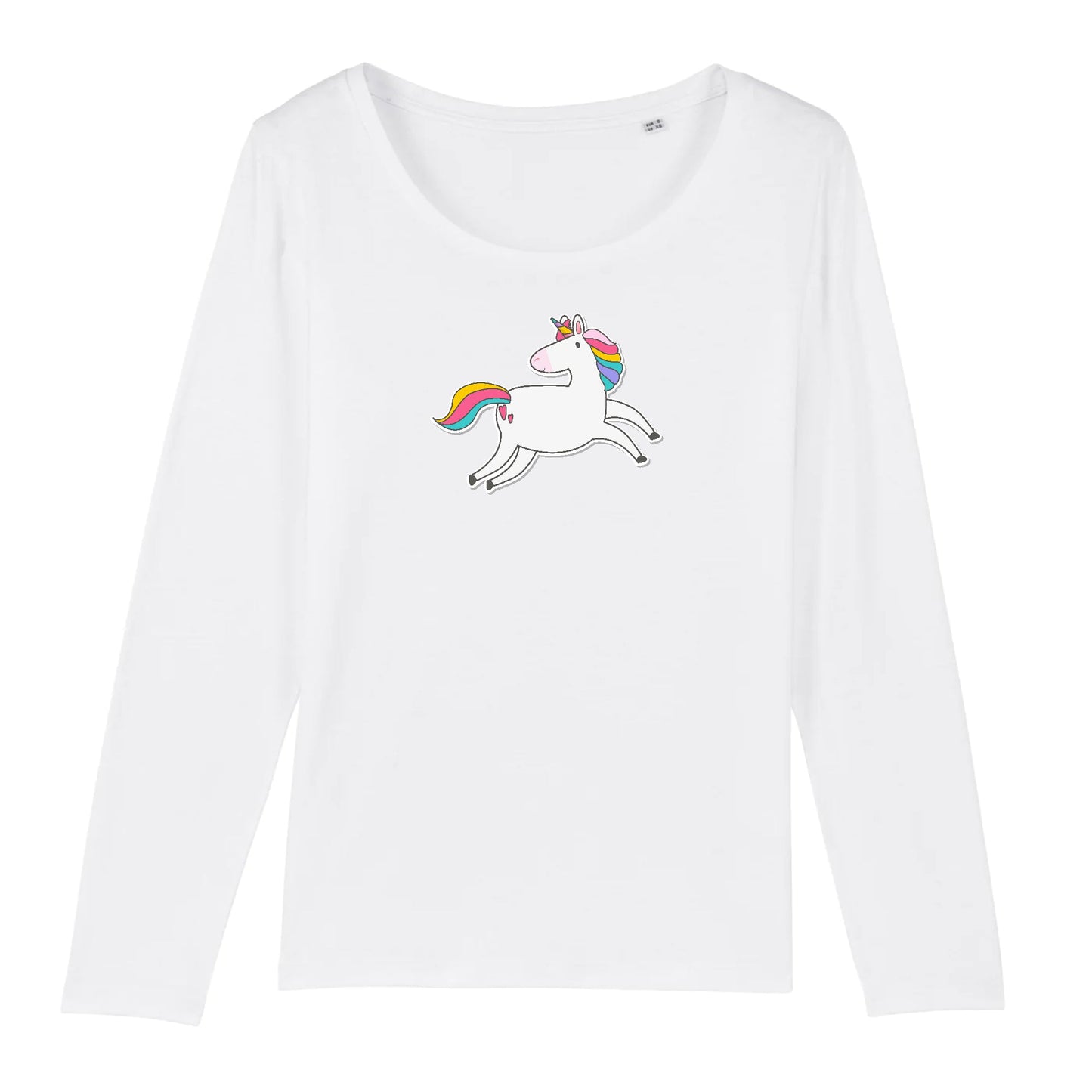 T shirt Manches longues Femme Licorne mignonne