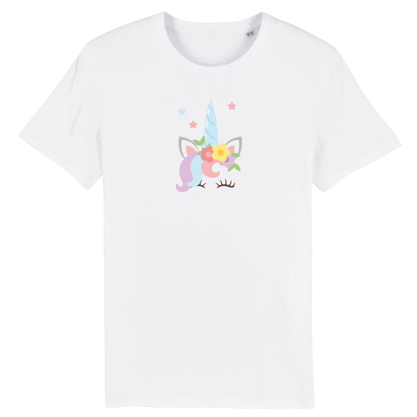 T shirt Licorne avec fleurs