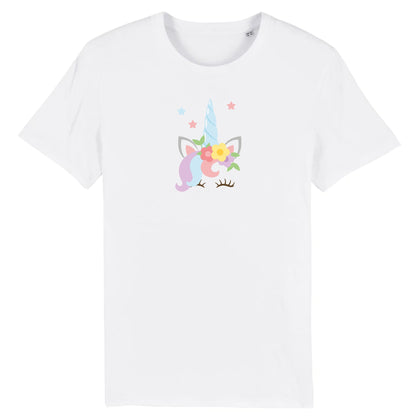 T shirt Licorne avec fleurs