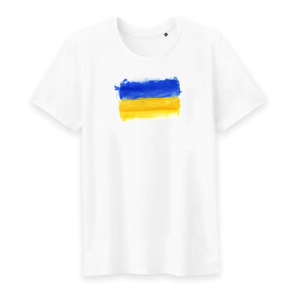 T shirt homme col rond Ukraine Drapeau