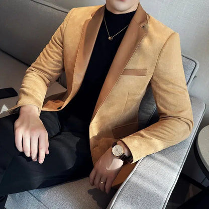 Blazer daim homme-Old Money