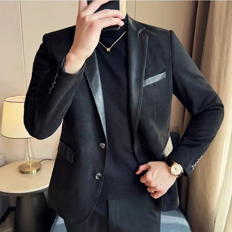 Blazer daim homme-Old Money
