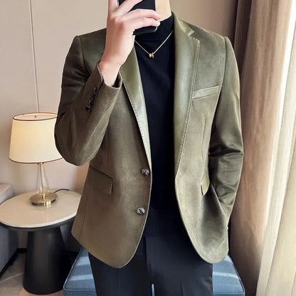 Blazer daim homme-Old Money