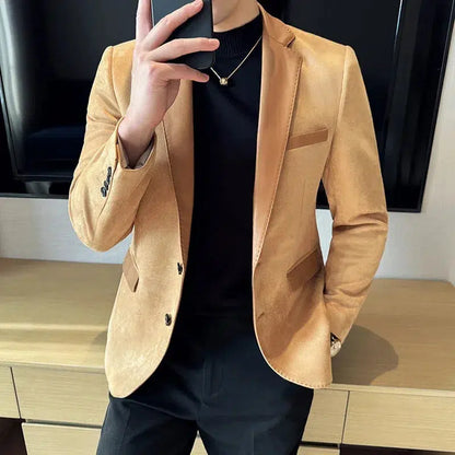 Blazer daim homme