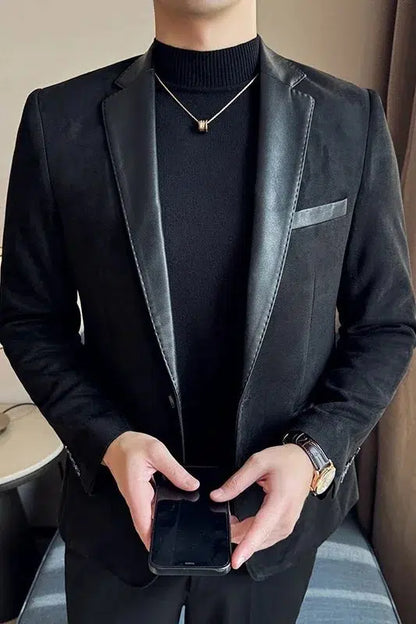 Blazer daim homme