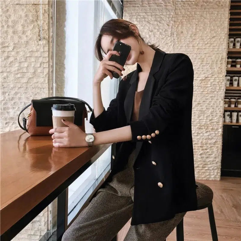 Blazer double boutonnage femme