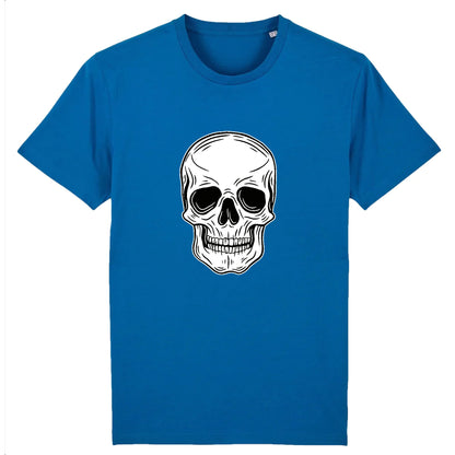 T shirt Unisex Tête de Mort Blanche