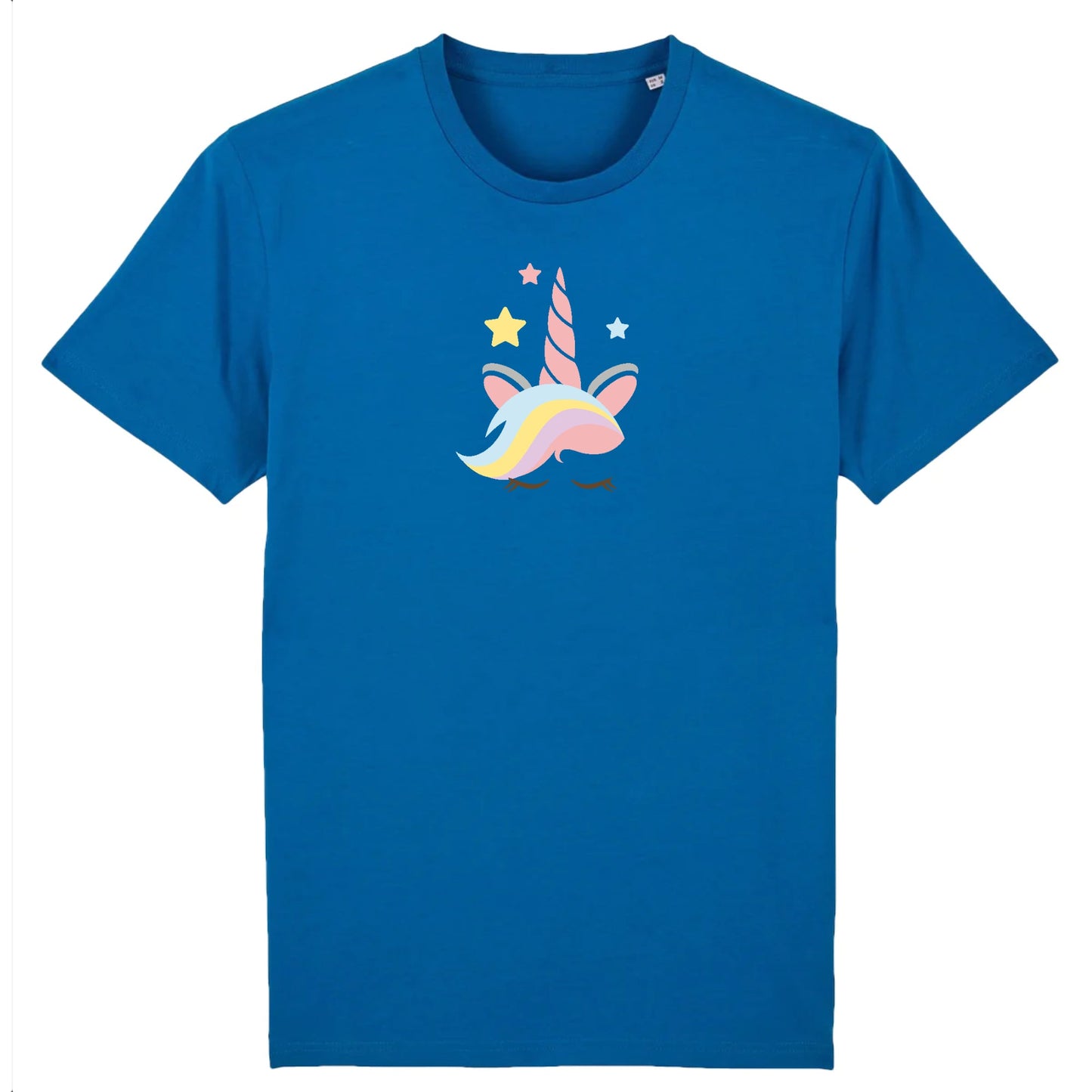 T shirt Unisex Licorne avec corne rose