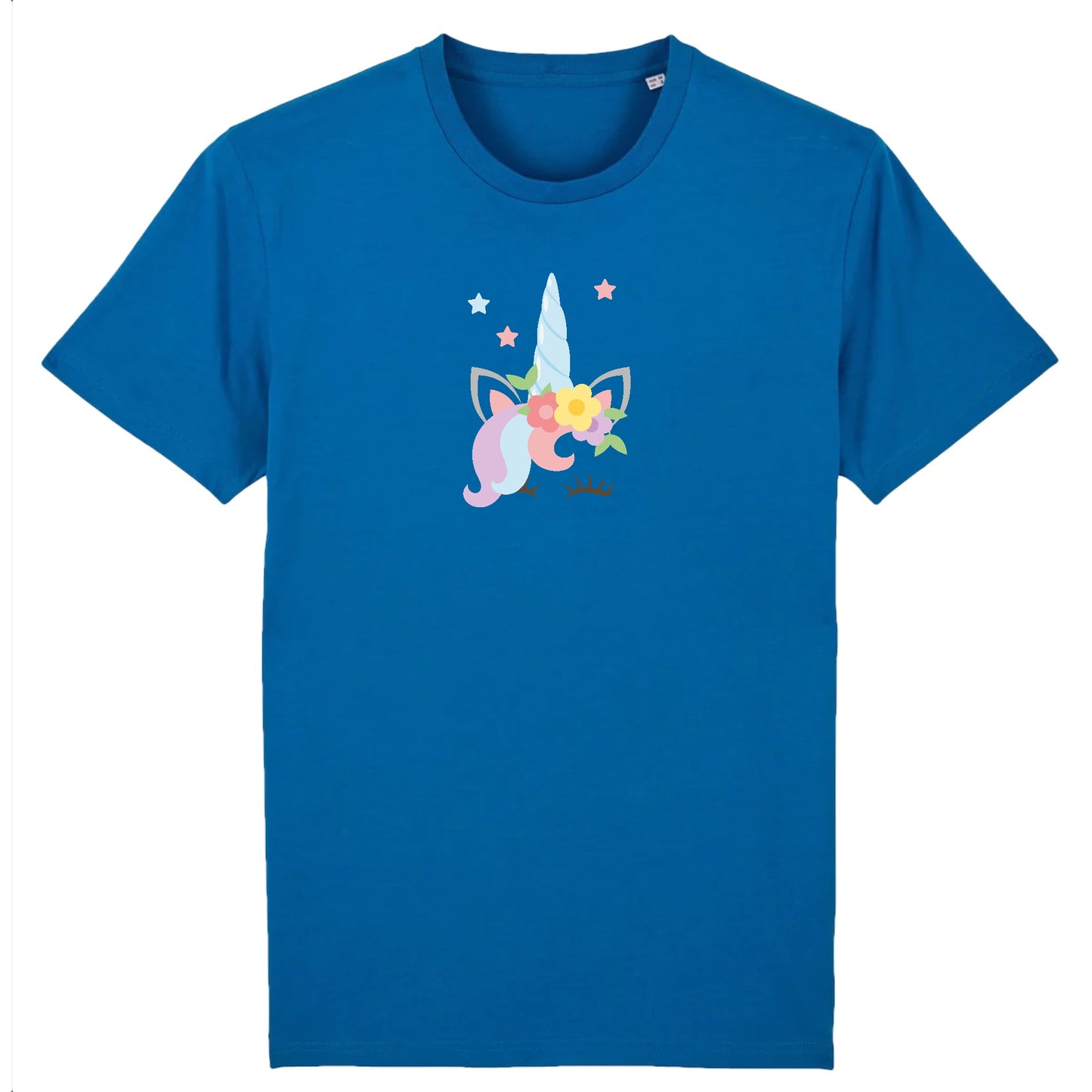 T shirt Unisex Licorne avec fleurs