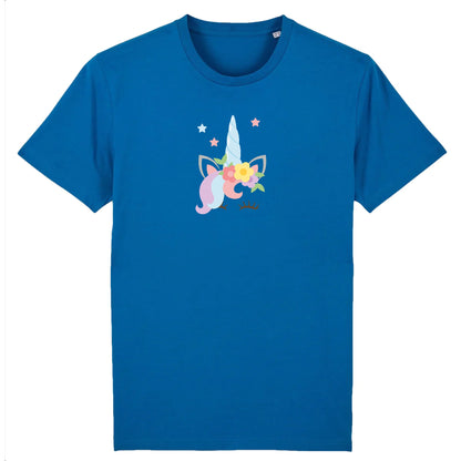 T shirt Unisex Licorne avec fleurs