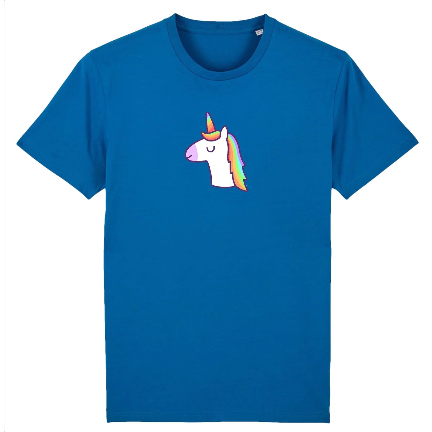 T shirt Unisex Licorne avec les yeux fermés