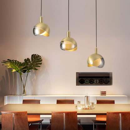 Suspension Moderne - Lampe Minimaliste en Métal et Verre, Design Urbain